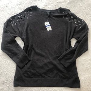 60% OFF!! NWT- INC COLD SHOULDER SWEATER